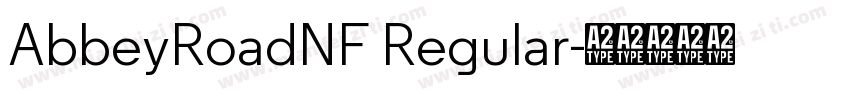 AbbeyRoadNF Regular字体转换